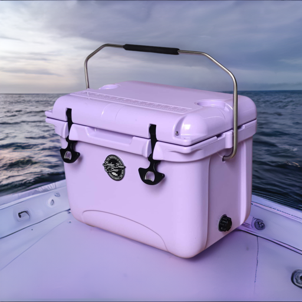 22QT TURQUOISE/PINK COOLER – Babes Beer and Bass