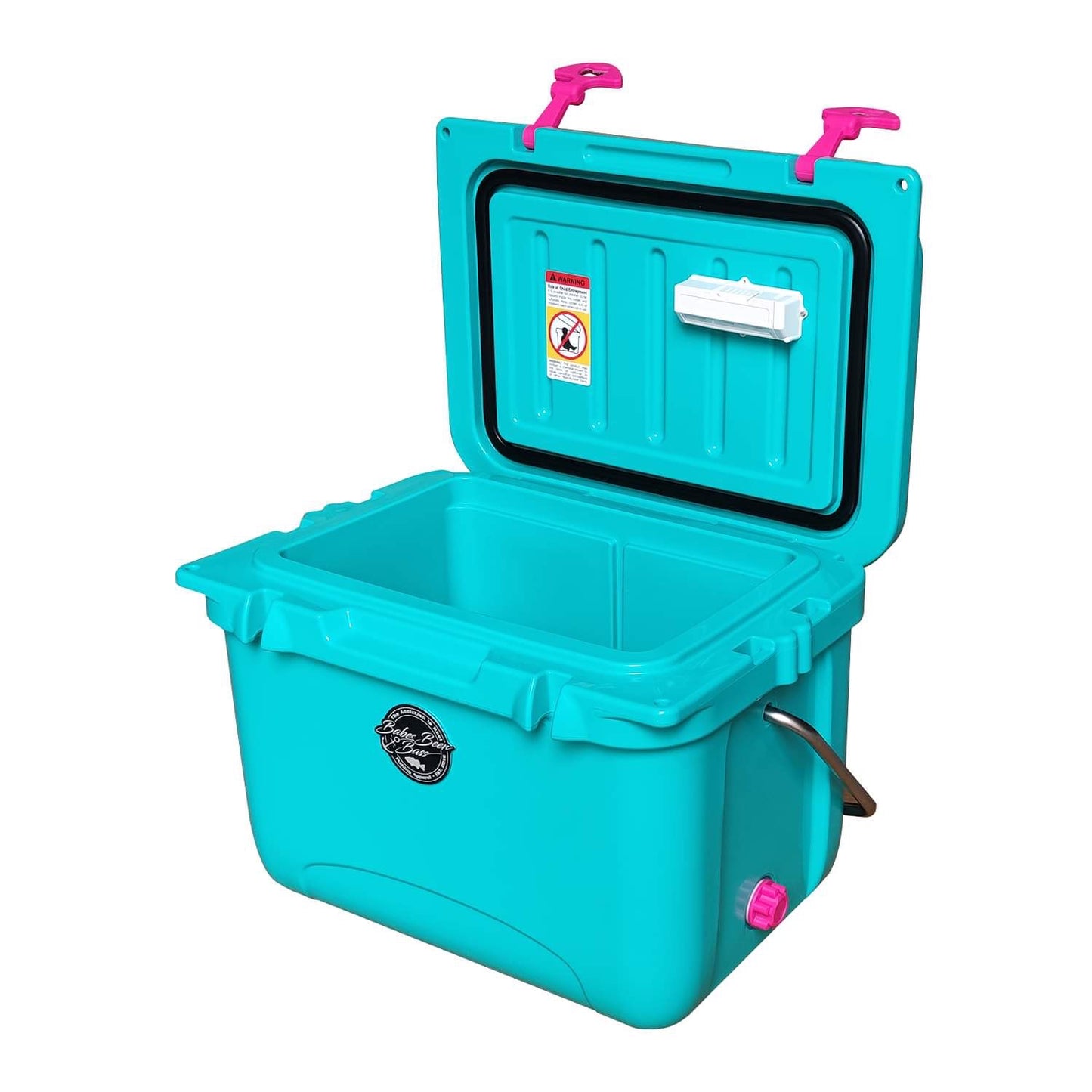 22QT TURQUOISE/PINK COOLER